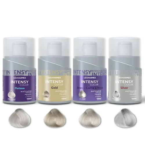 Kit Matizador Loiro - Platinum + Gold + Branco como a Neve + Silver 150ml