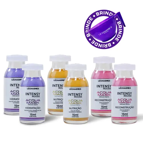 Kit 2 Cronograma Capilar Acqua Mask + BRINDE CUMBUCA
