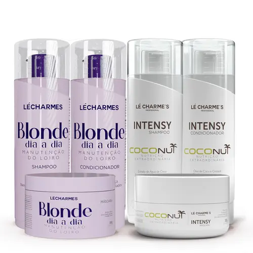 Kit Coconut + Kit Blonde Dia a Dia