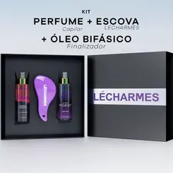 Kit Rotina Perfeita - Óleo Bifásico + Escova + Perfume Capilar