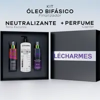 Kit Brilho Perfumado -  Óleo Bifásico + Perfume + Neutralizante Escuro