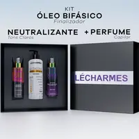 Kit Brilho Perfumado - Óleo Bifásico + Neutralizante Claro + Perfume