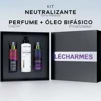 Kit Brilho Perfumado - Oléo bifasico + Perfume + Neutralizante Médio