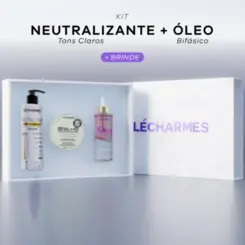 Kit Fios Impecáveis - Neutralizante Claro + Óleo Bifásico + Máscara (Brinde)