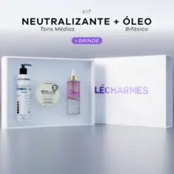 Kit Fios Impecáveis - Neutralizante Médio +  Óleo Bifásico + Máscara (Brinde)