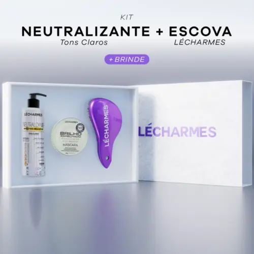 Kit Presente Perfeito - Neutralizante Claro + Escova + Máscara (Brinde)
